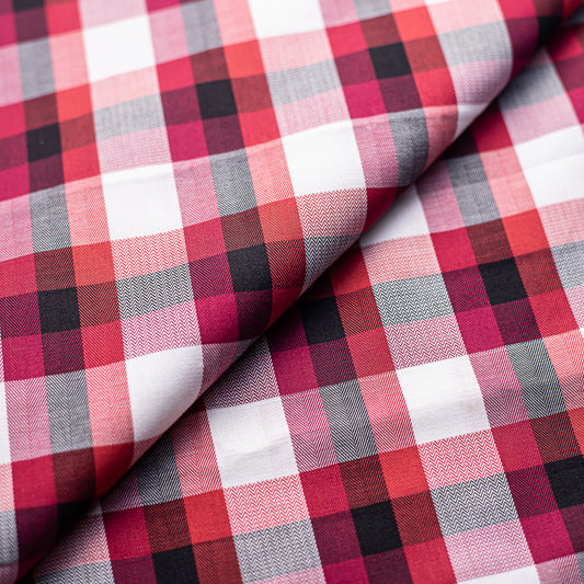Red & White Oxford Checks