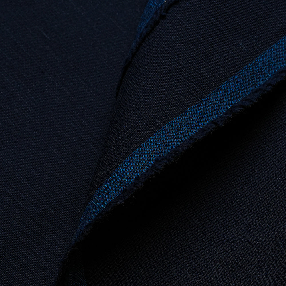 Cotton Linen in Navy Blue