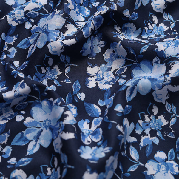 Blue Paisley Printed