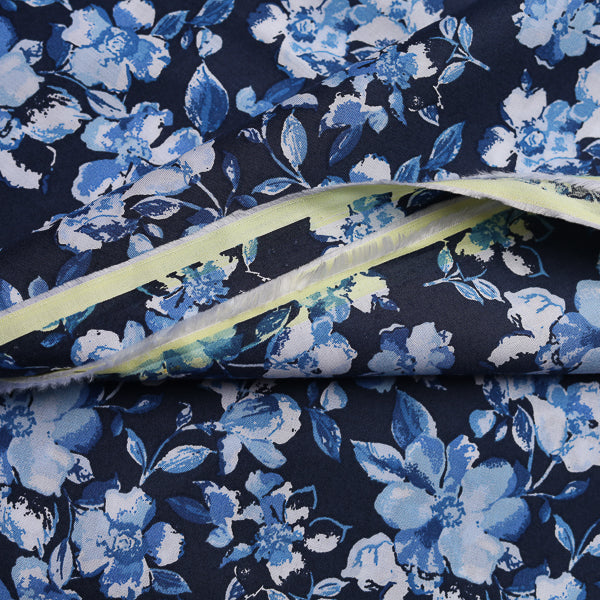 Blue Paisley Printed