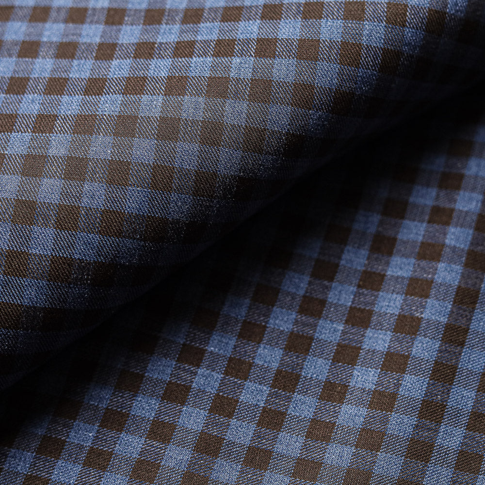 Brown & Blue Checkered