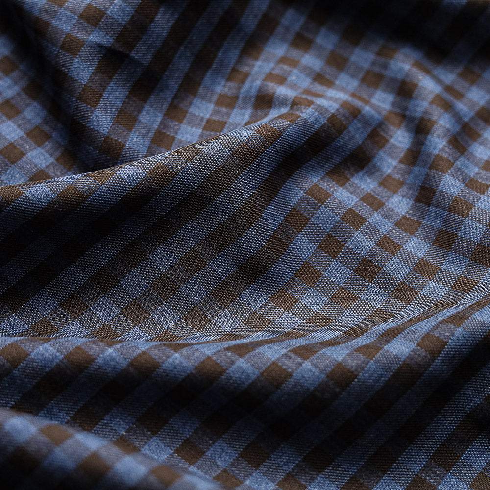 Brown & Blue Checkered
