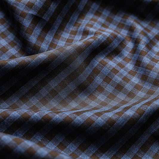 Brown & Blue Checkered