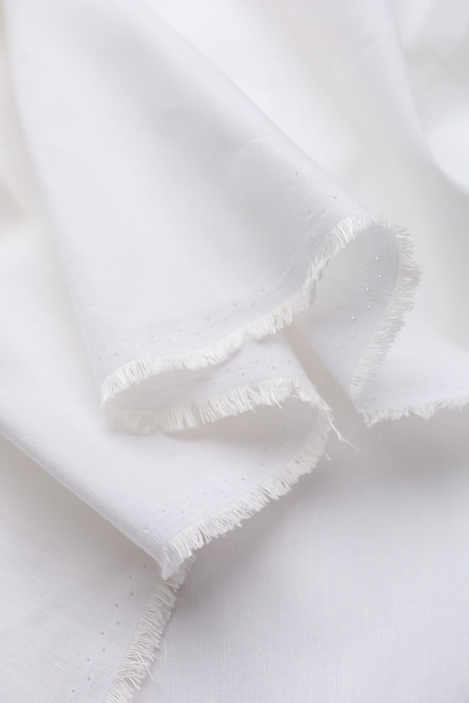 white Irish linen