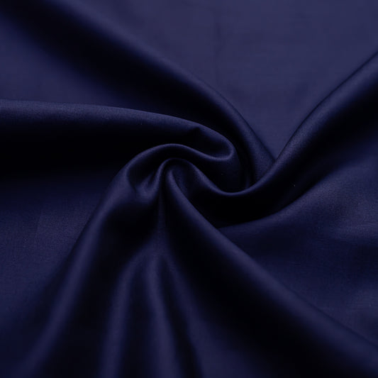 Navy Blue In Cotton Sattan