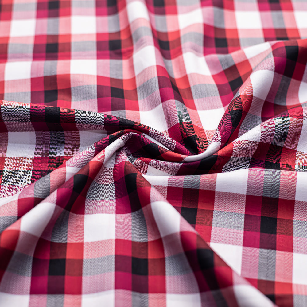 Red & White Oxford Checks