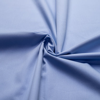 Blue Textured In Italian Cotton