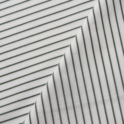 Green & White Stripes
