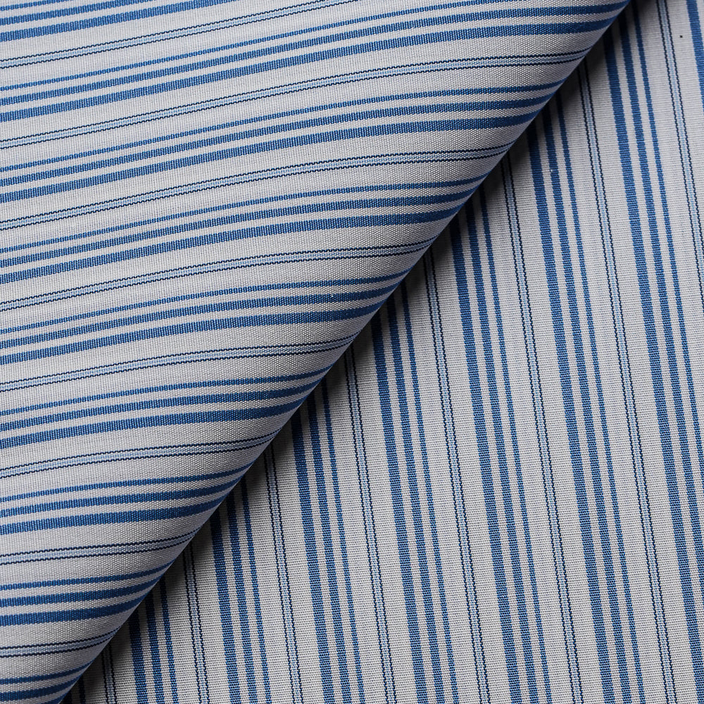 Indigo Hairline Stripes