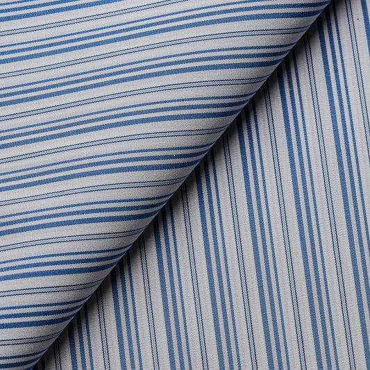 Indigo Hairline Stripes