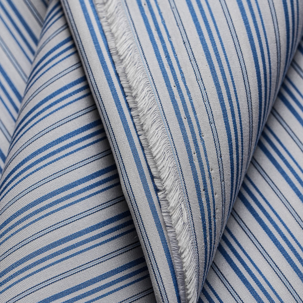 Indigo Hairline Stripes