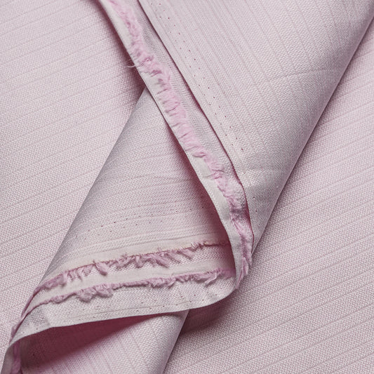 Powder Pink Self Stripes