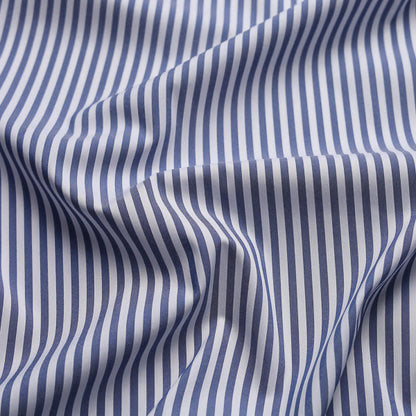 Blue Stripes In Italian Cotton