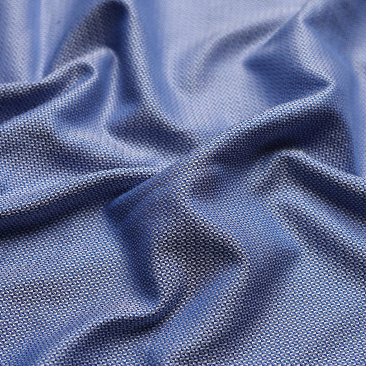 Blue Two Tone Dobby Textured