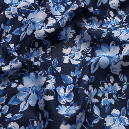 Blue Paisley Printed