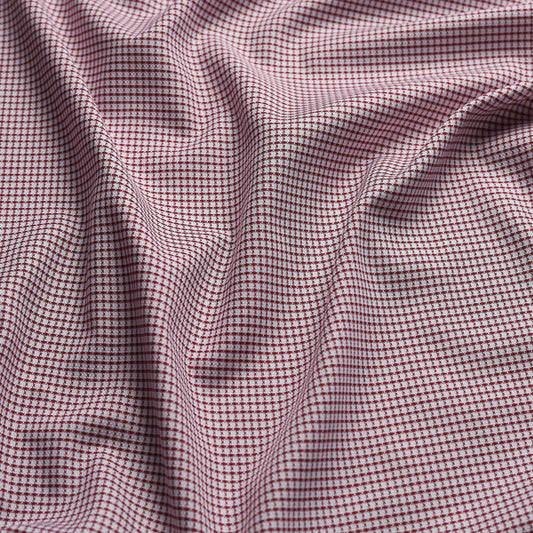 Maroon Houndstooth