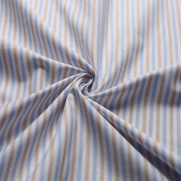 Multi Stripes In Italian Cotton