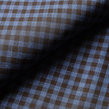 Brown & Blue Checkered