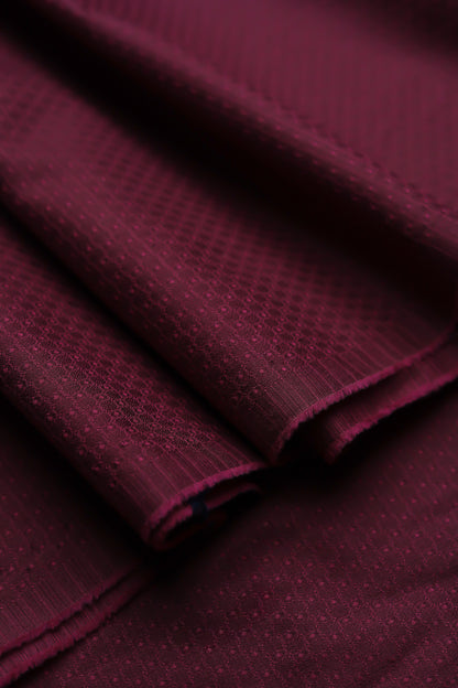 Maroon Dobby textured.