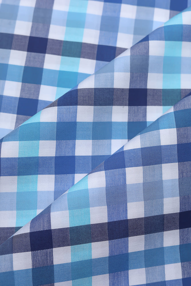 blue multi checkered