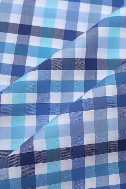 blue multi checkered