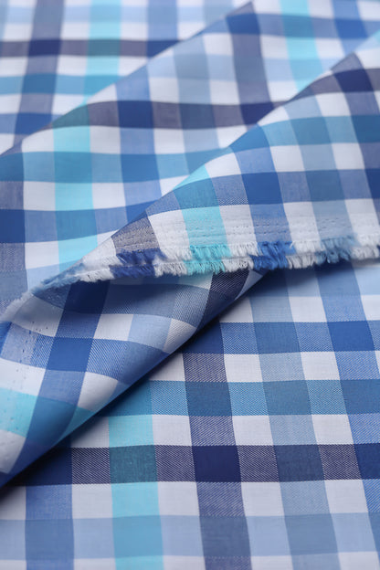 blue multi checkered